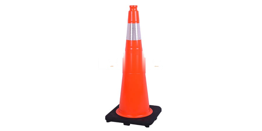 28” Slim Body PVC Traffic Cone