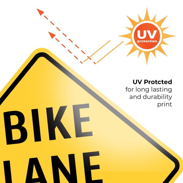 Bike Lane Ends Sign - Image 3