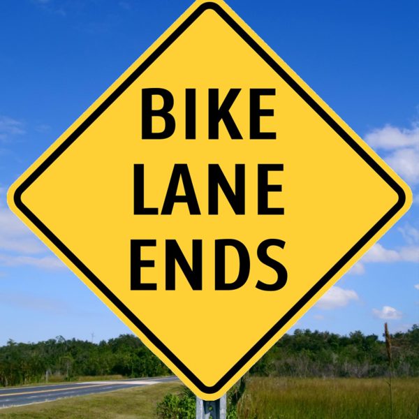 Bike Lane Ends Sign - Image 5