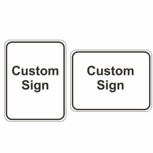 White Custom Sign