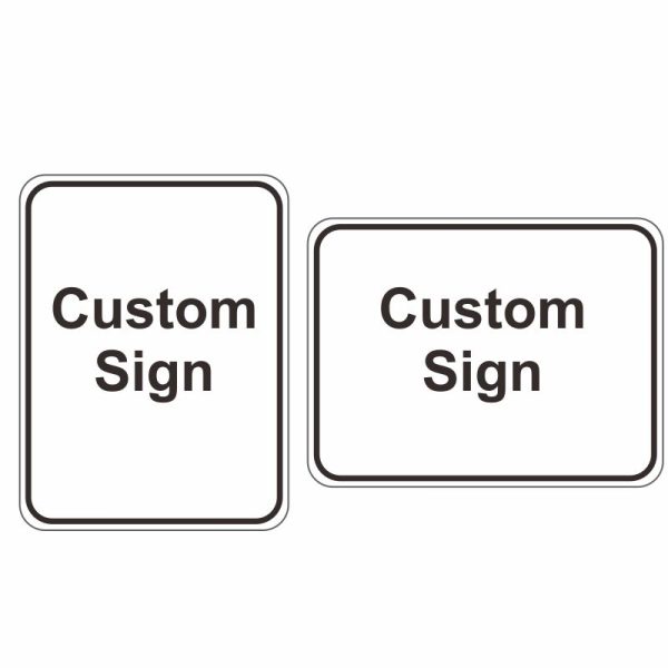 White Custom Sign