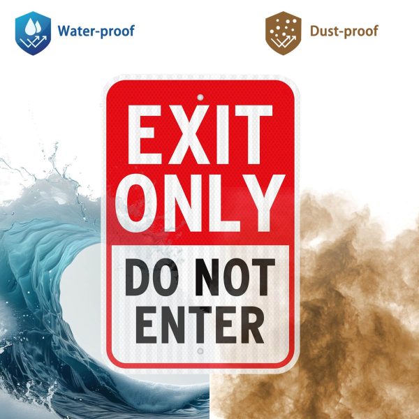 Exit Only Do Not Enter Sign - Image 3