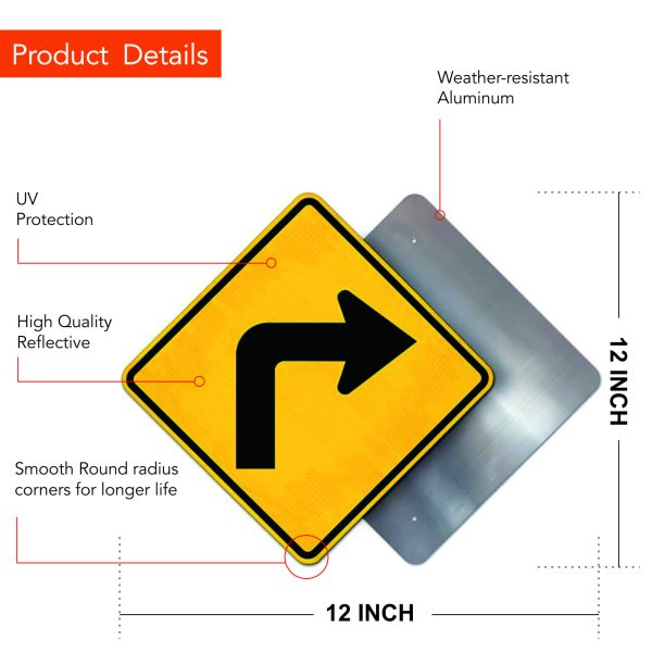 Turn Right Sign - Image 2
