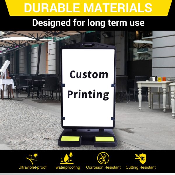 Wind SignBoard 24''x36''with 40Lbs Wate Filled Base - Image 2