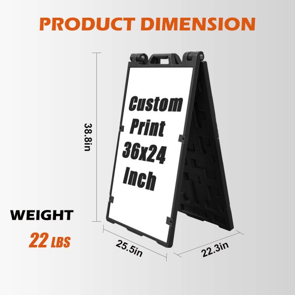 A-Frame SignBoard 24''x36'' with Quick-Change System - Image 2
